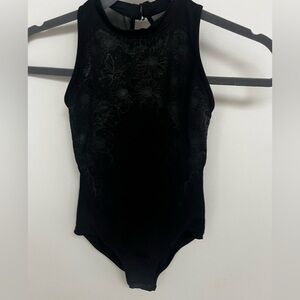 Bloch size 12 girls black ballet leotard